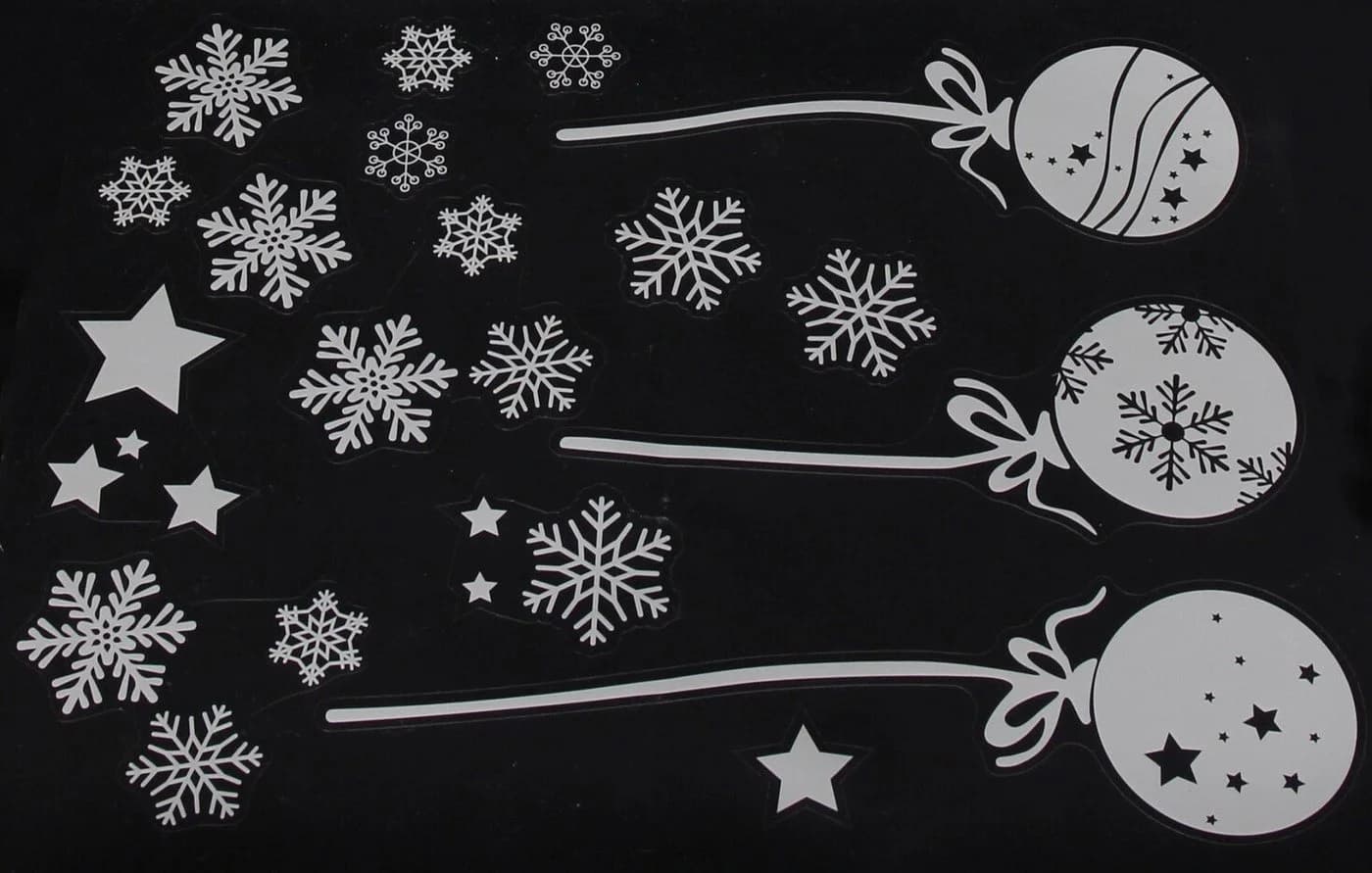 Home-trends24.de Fenstersticker Weihnachten Winter Kinder Deko Fensterdeko Weiß - Bild 4