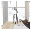 Home-trends24.de Dekofigur Hirsch Schwarz Metall Bild 3
