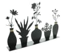 Home-trends24.de Metall Deko-Board mit Vasen Silhouette Schwarz Bild 4