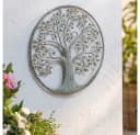 Home-trends24.de Metallbild Lebensbaum Mintgrün Kupferpatina Wanddeko Bild 1