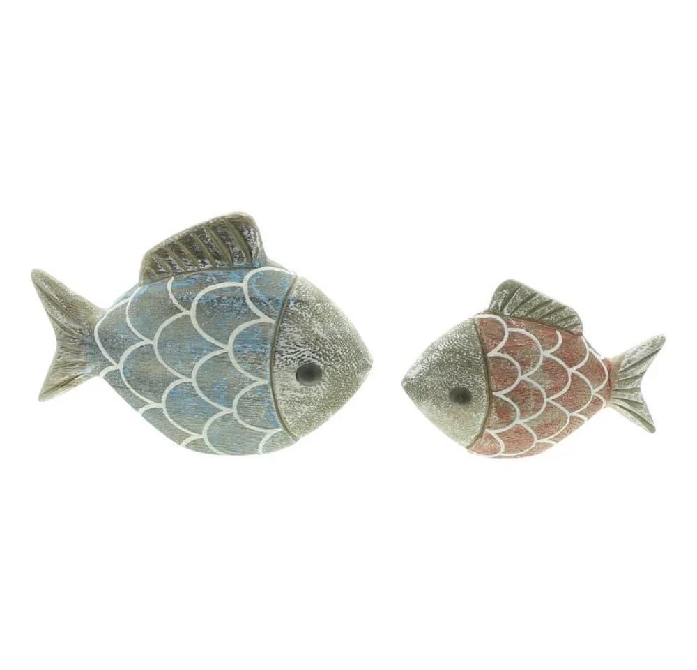 Home-trends24.de Dekofigur Fisch 2er Set Maritim Holz - Bild 3