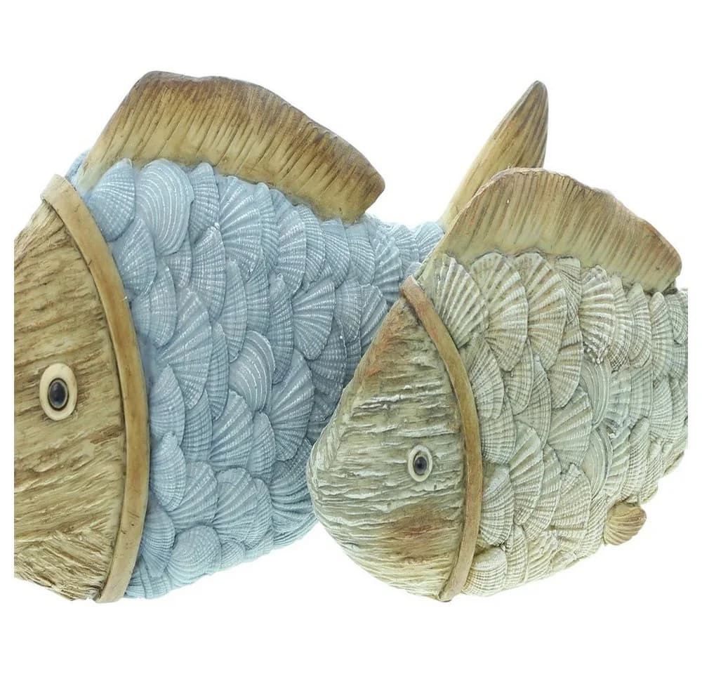 Home-trends24.de Dekofigur Fisch Figur Deko Maritim Polyresin Skulptur 2er Set - Bild 4