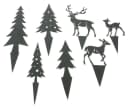 Home-trends24.de Dekofigur Hirsch Reh Rentier Figur 7er Set Metall Weihnachten Bild 4
