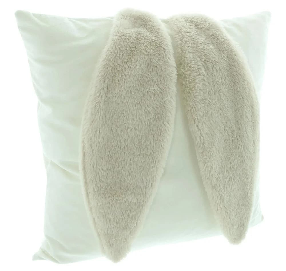 Home-trends24.de Kissenhülle Hase Ohren Creme Samt-Optik - Bild 3