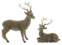 Home-trends24.de Hirsch-Figur Paar Dekofigur Weihnachten Winter Polyresin Bild 2