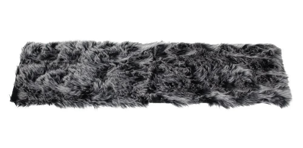 Home-trends24.de Tischläufer Fell Optik schwarz grau 20x90cm - Bild 2
