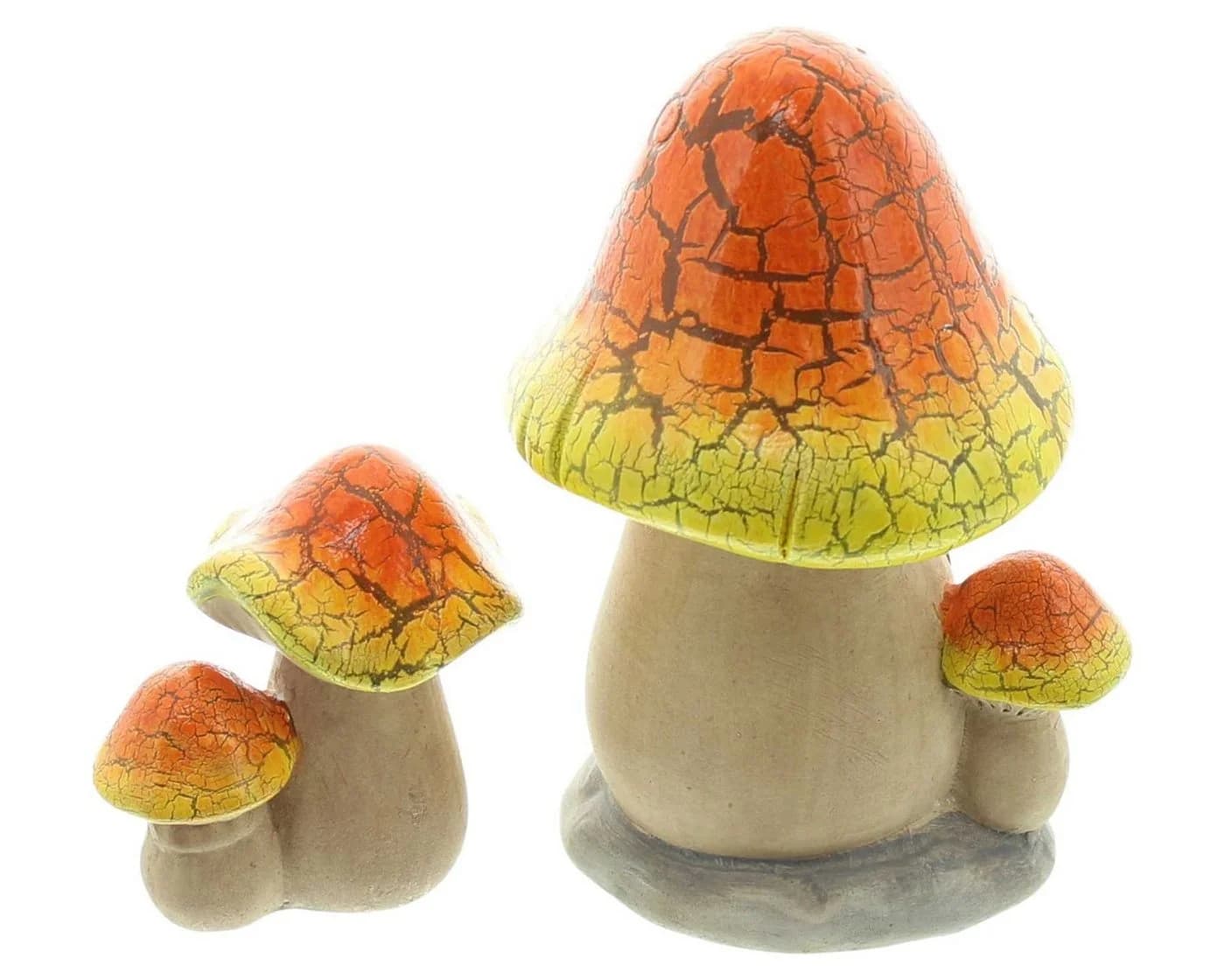 Home-trends24.de LED Dekofigur Pilz Haus 2er-Set Terrakotta - Bild 4