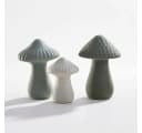 Home-trends24.de Dekofigur Pilz 3er Set Grün Porzellan Bild 2