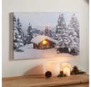 Home-trends24.de LED Leinwandbild Winterlandschaft Beleuchtet Bild 1