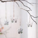 Home-trends24.de Dekohänger Schmetterling Blume Metall 4er-Set Bild 1