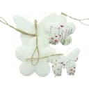 Home-trends24.de Dekohänger Schmetterling Blume Metall 4er-Set Bild 3