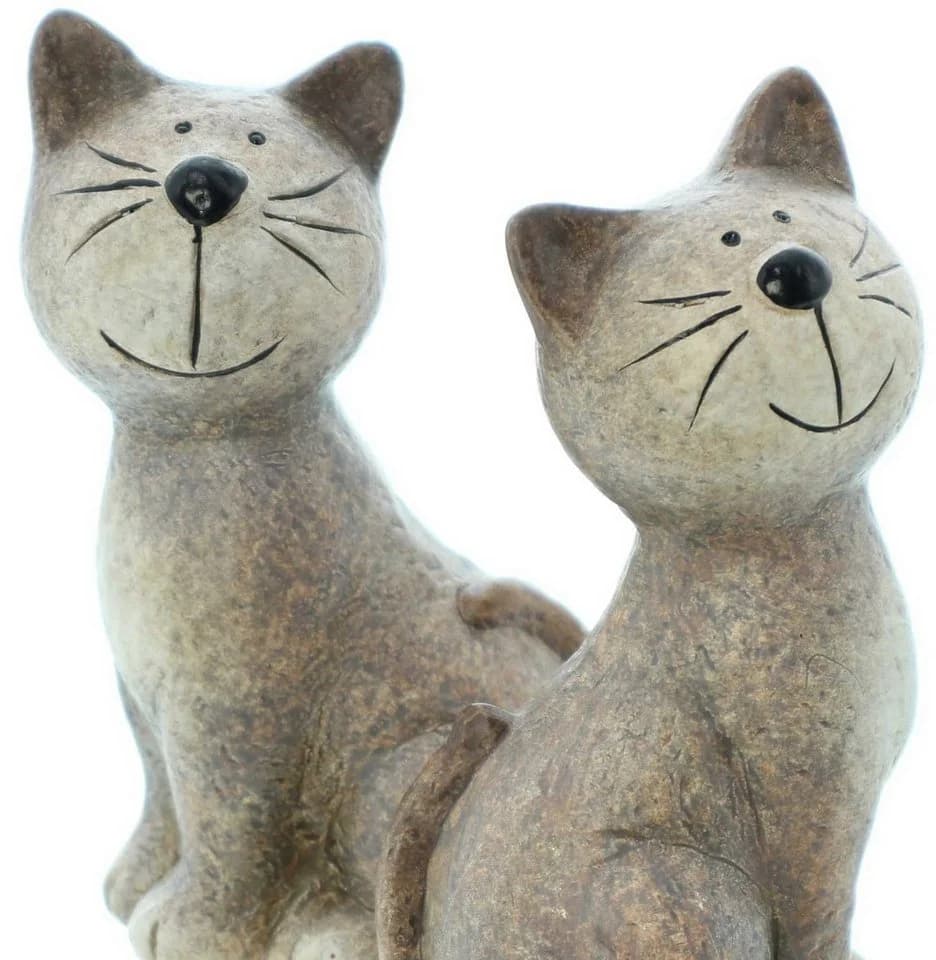 Home-trends24.de Dekofigur Katze Terracotta 2er-Set 16 cm - Bild 4
