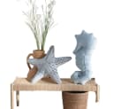 Home-trends24.de Dekokissen Seestern oder Seepferdchen Maritim Beige/Blau Bild 2