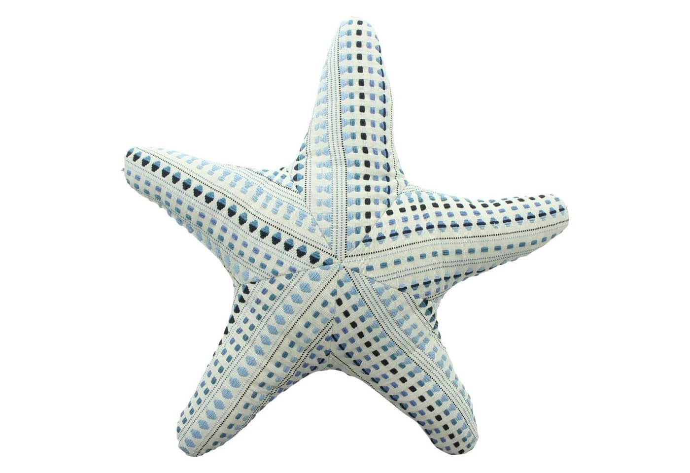 Home-trends24.de Dekokissen Seestern oder Seepferdchen Maritim Beige/Blau - Bild 4