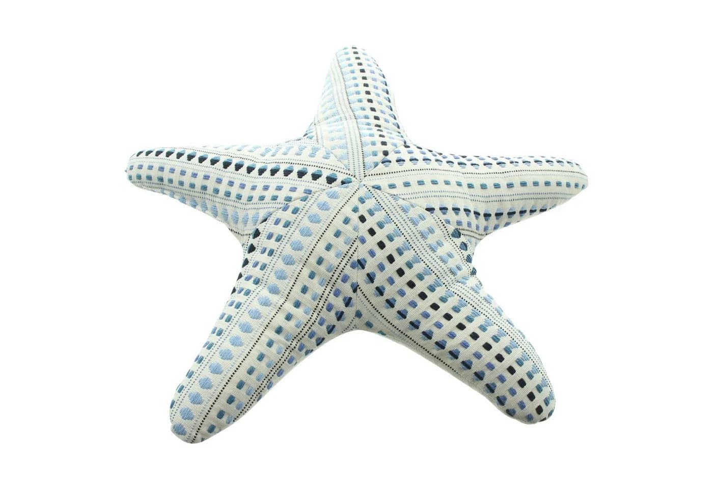 Home-trends24.de Dekokissen Seestern oder Seepferdchen Maritim Beige/Blau - Bild 5