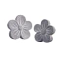 Home-trends24.de Gartenfigur Blume Zement Deko Figur 2er Set Weiß Bild 2