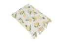 Home-trends24.de Wohndecke Zitrone Sommer Webdecke mit Fransen Bild 3