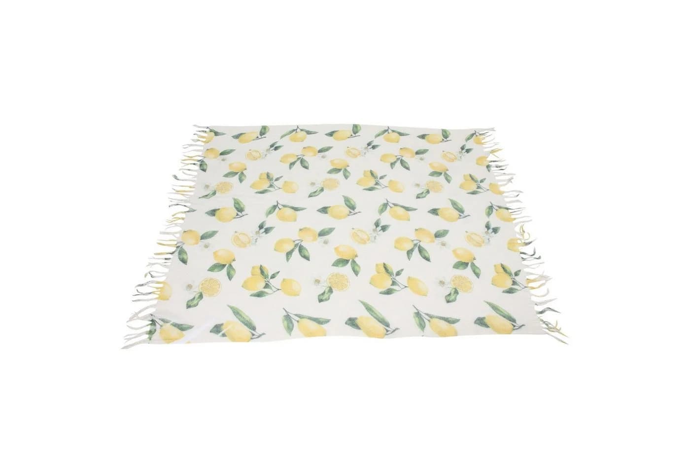 Home-trends24.de Wohndecke Zitrone Sommer Webdecke mit Fransen - Bild 4