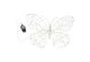 Home-trends24.de LED Dekofigur Schmetterling 600 warmweiß Timer weiß Bild 5