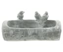Home-trends24.de Vogeltränke Baumstamm Weiß Zement Bild 2