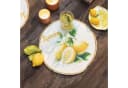 Home-trends24.de Platzset Lemone 2er Set Gelb/Weiß Polyester Bild 1