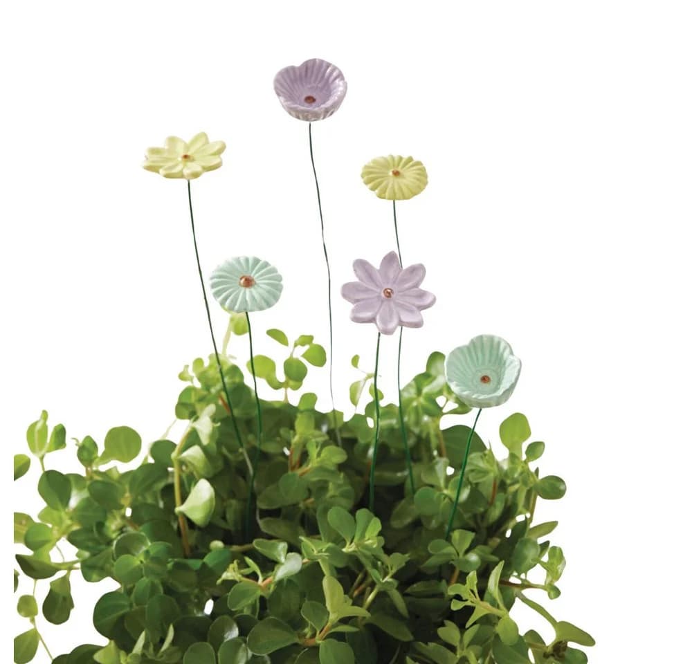 Home-trends24.de Gartenstecker Blumenstecker Pastellblüten 6er Set - Bild 2