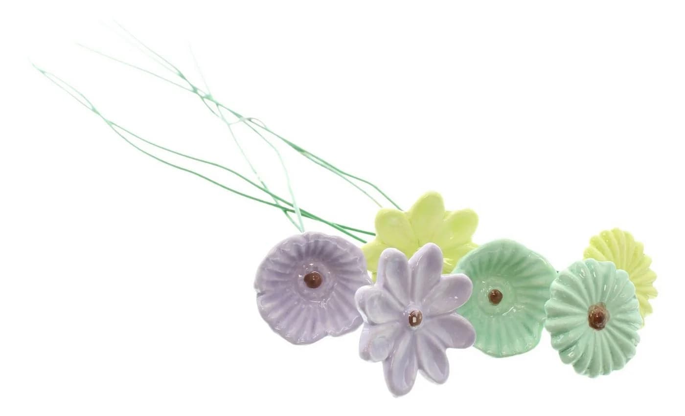 Home-trends24.de Gartenstecker Blumenstecker Pastellblüten 6er Set - Bild 4