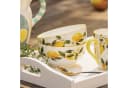 Home-trends24.de Geschirr-Set Lemon Steingut 2er-Set Gelb/Weiß Bild 1