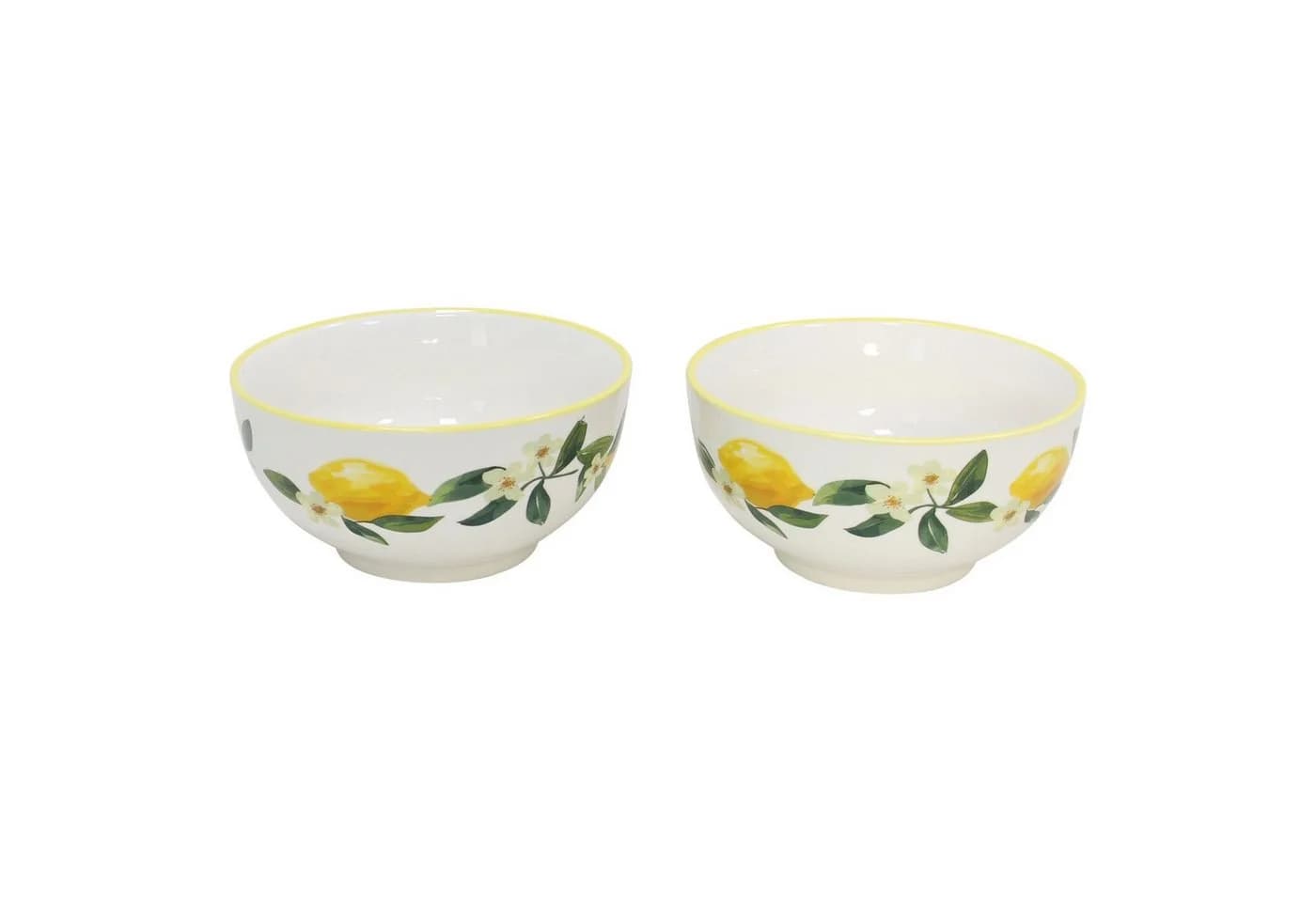 Home-trends24.de Geschirr-Set Lemon Steingut 2er-Set Gelb/Weiß - Bild 5