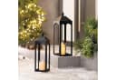 Home-trends24.de Kerzenlaterne Metall 2er-Set Schwarz Bild 1