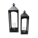 Home-trends24.de Kerzenlaterne Metall 2er-Set Schwarz Bild 3