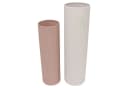 Home-trends24.de Deko-Säulen 2er-Set Metall Pastell Grau-Beige & Altrosa Bild 5