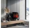 Home-trends24.de LED-Dekofigur Kaminofen Flammeneffekt Schwarz Bild 1
