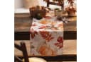 Home-trends24.de Tischläufer Herbstblätter Kürbisse Weiß Bild 1