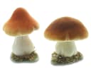 Dekofigur Steinpilz 2er-Set Herbst Deko Beige Orange Bild 2