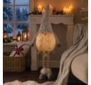 Home-trends24.de Wichtel Goldstern Deko Figur 100 cm grau/weiß Bild 1