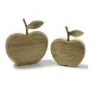 Home-trends24.de Dekofigur Apfel Mango Holz 2er-Set Gold Bild 2