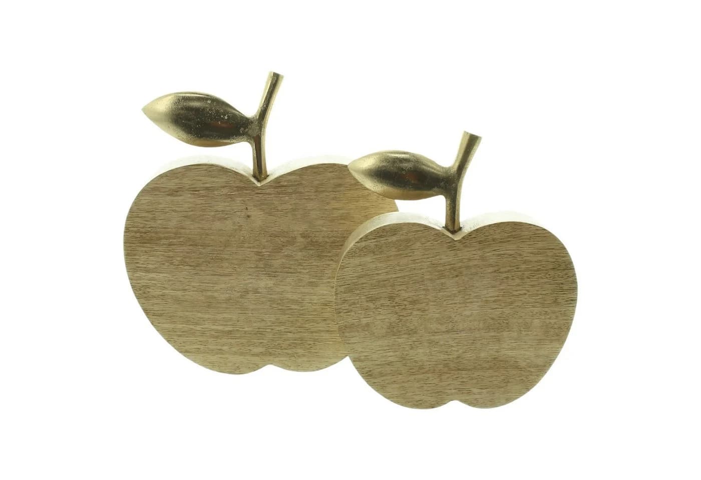 Home-trends24.de Dekofigur Apfel Mango Holz 2er-Set Gold - Bild 4