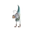 Home-trends24.de Gartenfigur Wichtel mit Laterne Grün/Braun Metall Bild 2