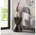 Home-trends24.de Beistelltisch Schwarz Sanduhrform Bild 1