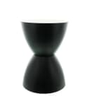 Home-trends24.de Beistelltisch Schwarz Sanduhrform Bild 3