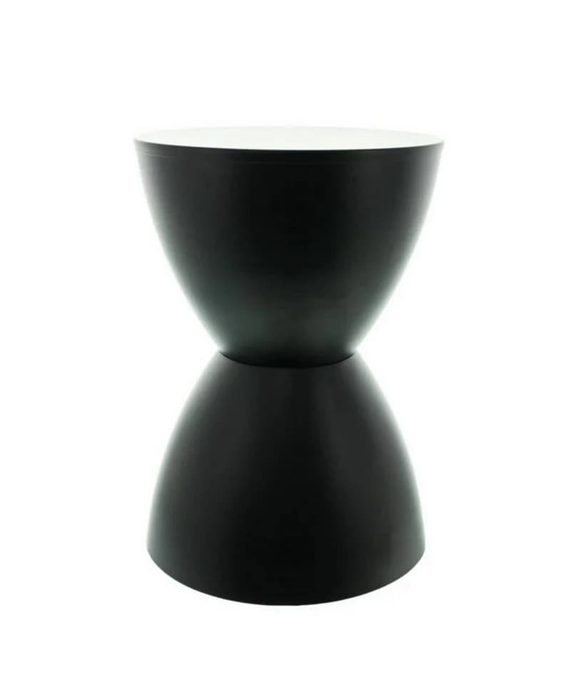 Home-trends24.de Beistelltisch Schwarz Sanduhrform - Bild 3