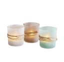 Home-trends24.de Windlicht Maritim 3er-Set Muscheln Teelichthalter Glas Bild 2
