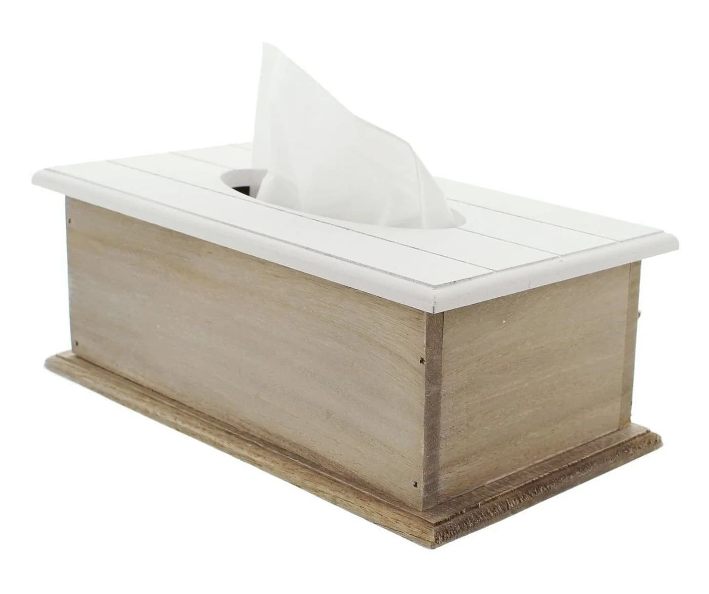 Home-trends24.de Aufbewahrungsbox Tissue Kosmetikbox Landhausstil Weiss - Bild 3