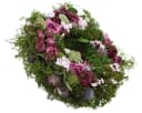 Home-trends24.de Dekokranz Rose Blüten Türkranz Tischkranz Lila Grün Bild 3
