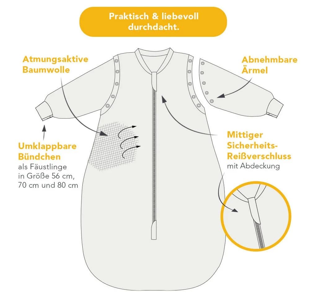 Schlummersack Kinderschlafsack 1.0 TOG OEKO-TEX zertifiziert - Bild 4