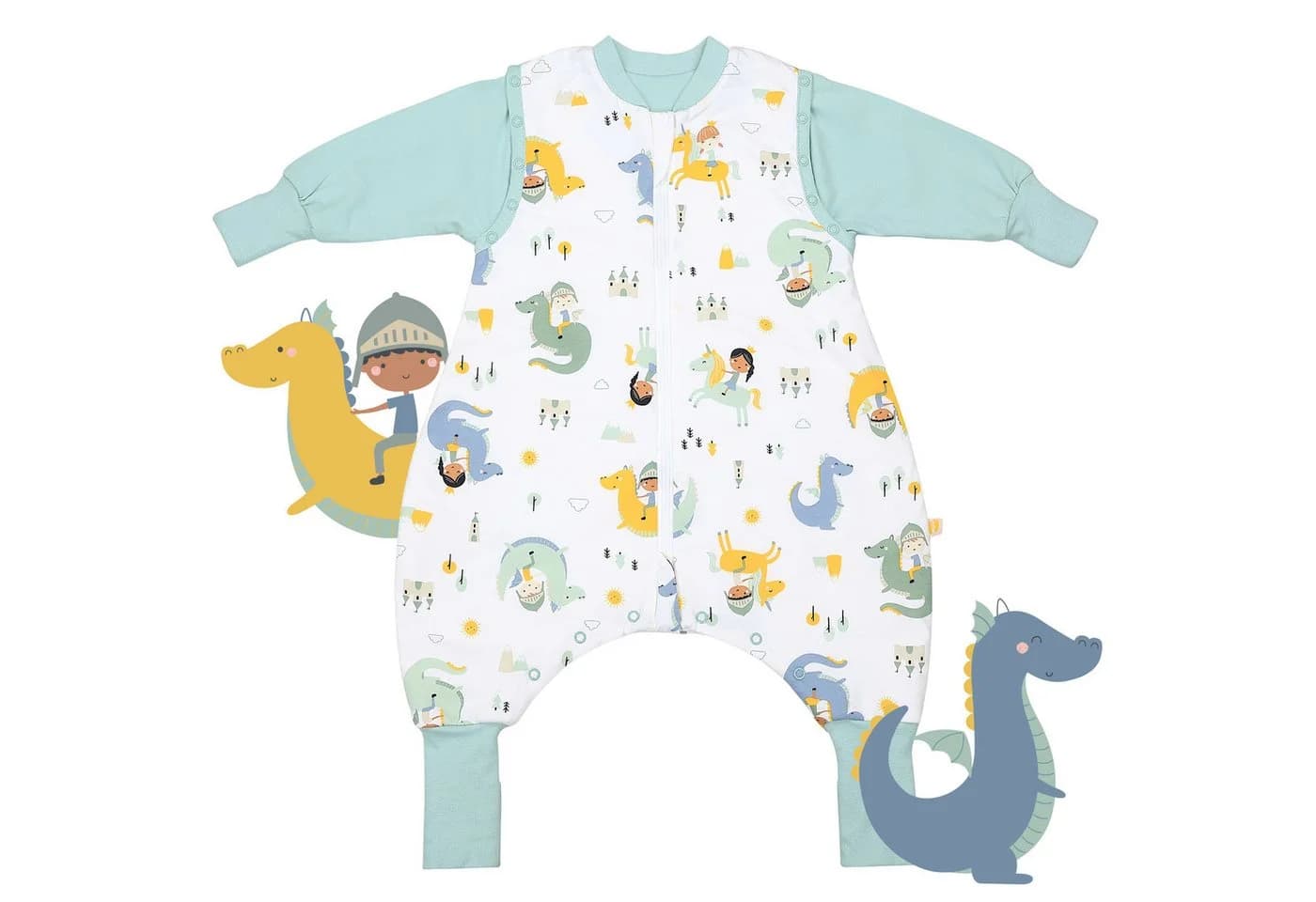 Kinderschlafsack mit Füßen & umklappbaren Bündchen, 1.0 Tog, OEKO-TEX - Bild 5