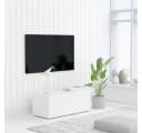 furnicato TV-Schrank Weiß 3 Schubladen Holzwerkstoff Bild 1