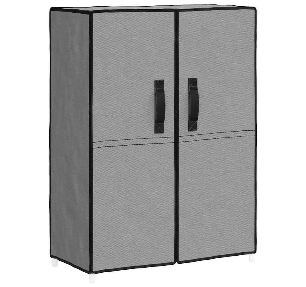 furnicato Schuhschrank Grau mit 5 Böden und Vliesstoffabdeckung - Bild 2