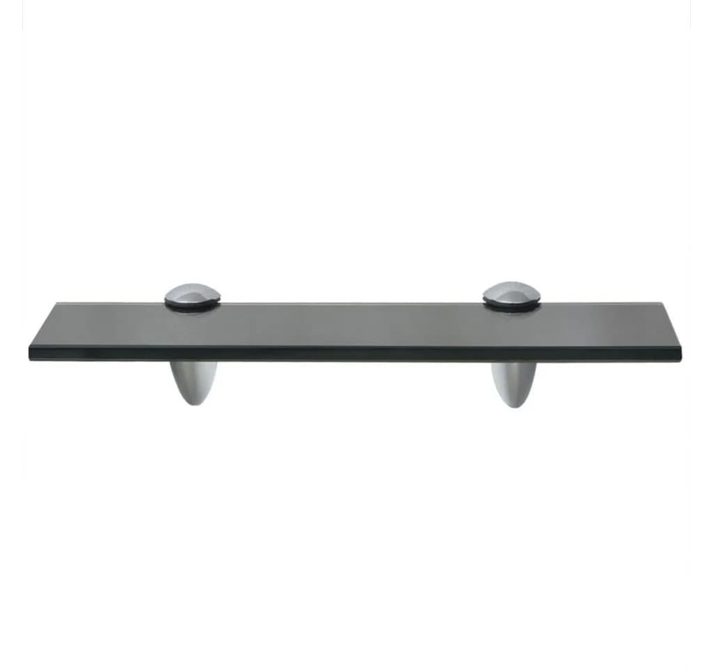 furnicato Schweberegal Schwarz 30x10cm Glas